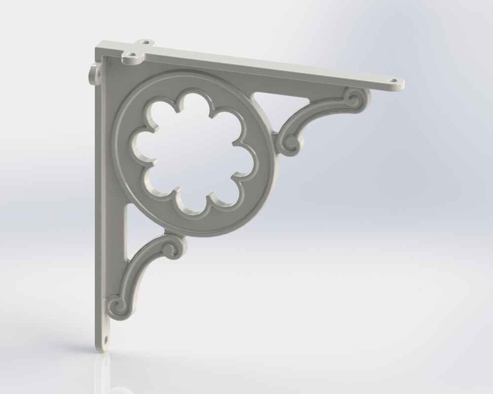 G BRACKET WHITE 7