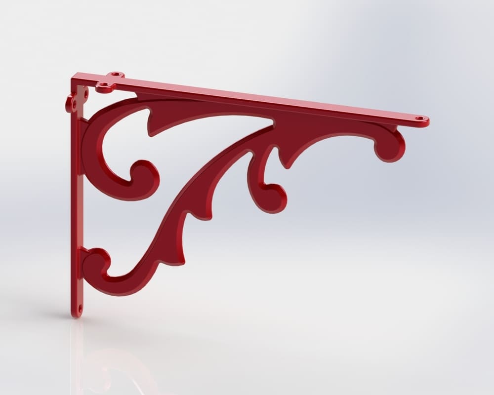 G BRACKET CANDY APPLE RED 16