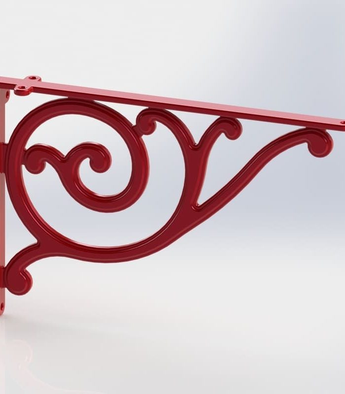 G BRACKET CANDY APPLE RED 72