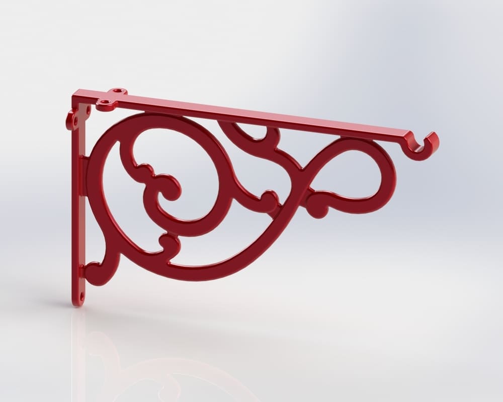 G BRACKET CANDY APPLE RED 77 hook