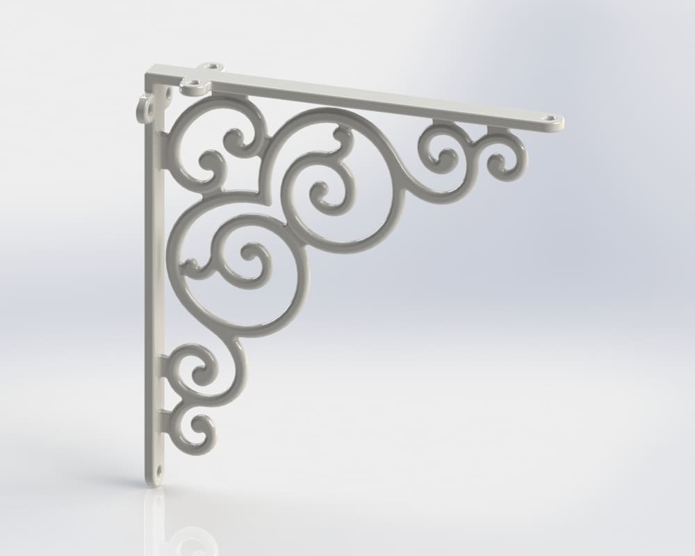 G BRACKET WHITE 46