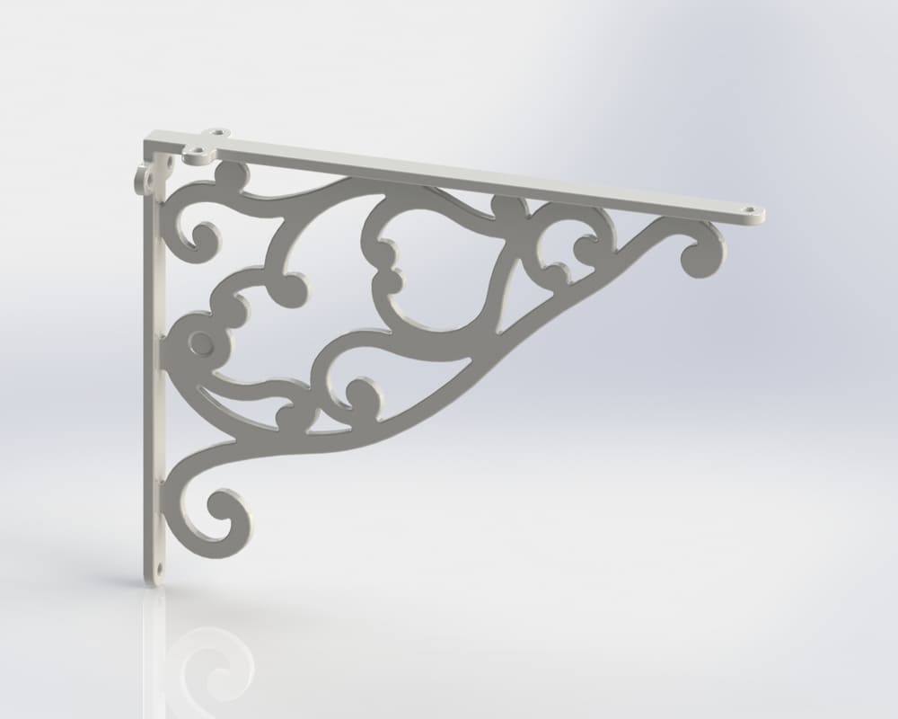 G BRACKET WHITE 50