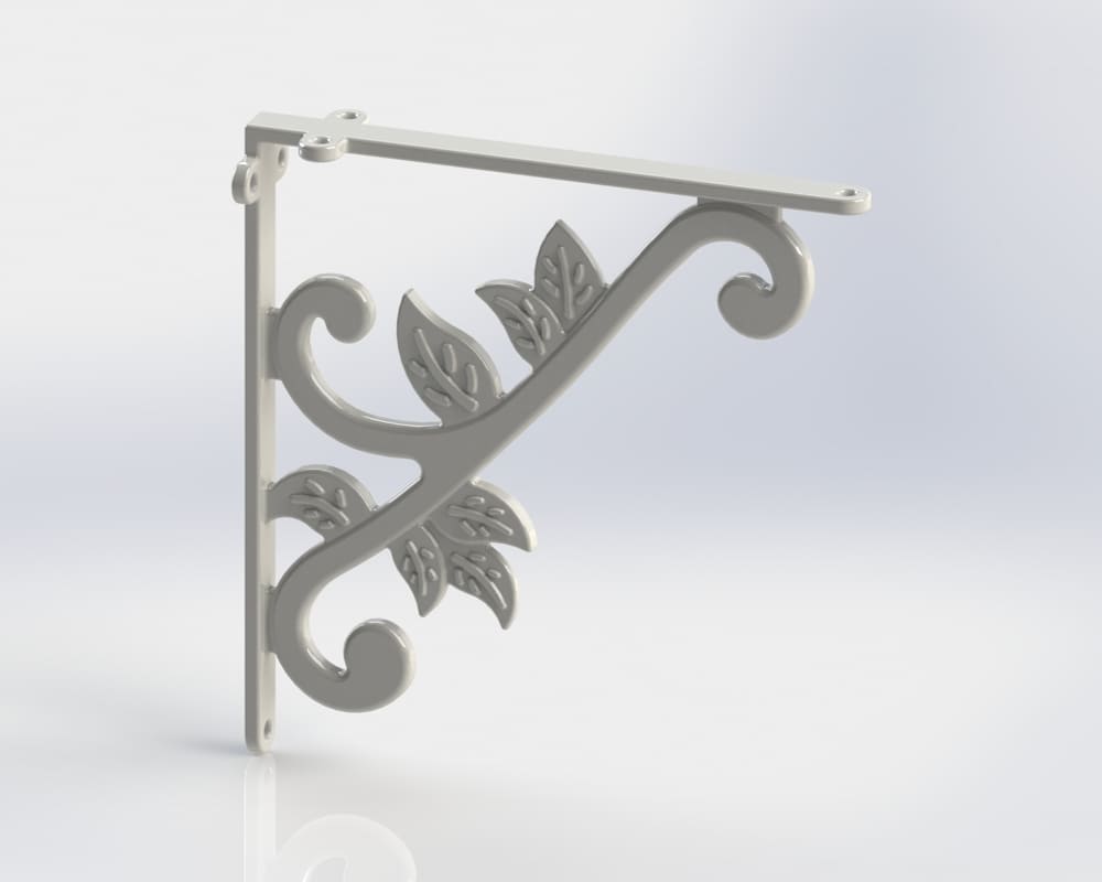 G BRACKET WHITE 75