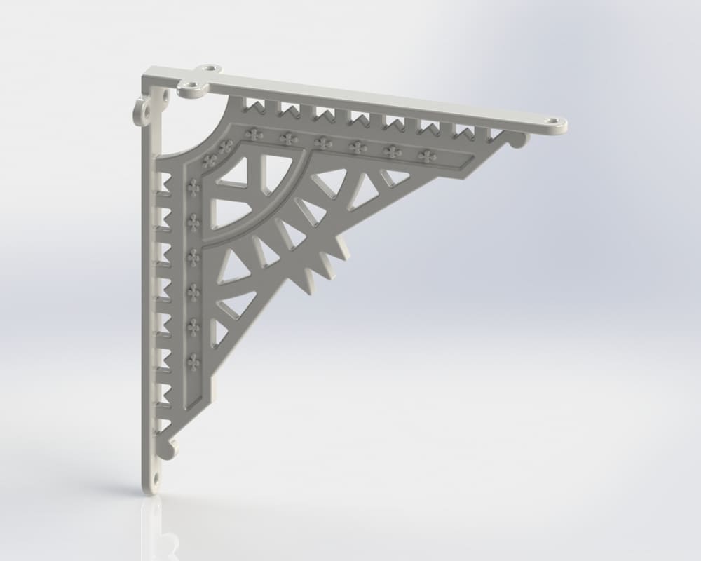 G BRACKET WHITE 78