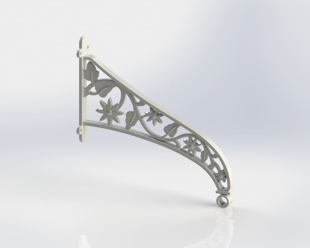 G BRACKET WHITE 89